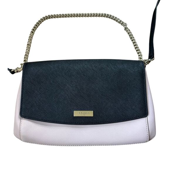 Kate Spade‎ Addison Laurel Way Crossbody Shoulder Bag Chain Pink Black - Picture 1 of 11